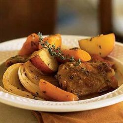 Braised Herb Chicken Thighs with Potatoes recipe