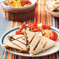 Caramelized Onion and Blue Cheese Quesadillas recipe