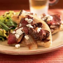 Steak and Blue Cheese Pizza recipe