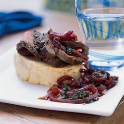 London Broil with Texas Toast and Red Onion Jam recipe