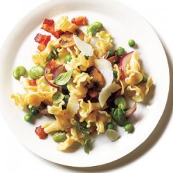 Spring Pasta with Fava Beans and Peas recipe