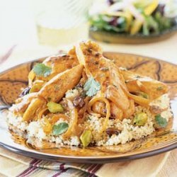 Chicken Tagine with Raisins and Pistachios recipe