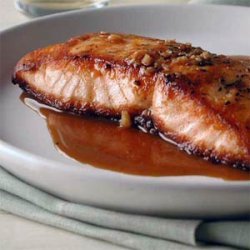 Salmon with Sweet-and-Sour Pan Sauce recipe