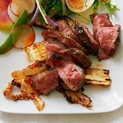 Short Rib  Steaks  with Grilled Kimchi recipe