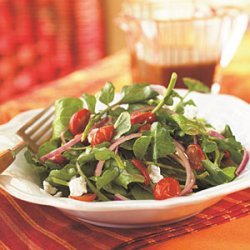 Arugula, Roasted Tomato, and Goat Cheese Salad recipe