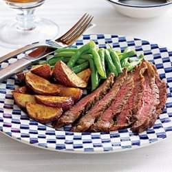 Grilled Steak with Roasted Potatoes recipe