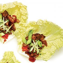 Sugar-Crusted Pork Cabbage Wraps recipe
