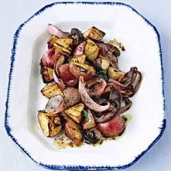 Grilled Potato and Onion Salad recipe