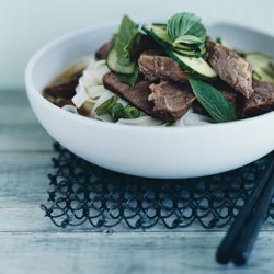 Southeast Asian Beef and Rice-Noodle Soup recipe