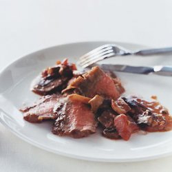 Panfried Flank Steak with Mushroom Ragoût recipe