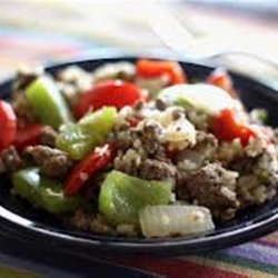 Spicy Beef with Peppers recipe