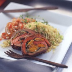 Spinach and Carrot Stuffed Flank Steak recipe