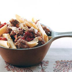 Penne with Sausage and Tomato Sauce recipe