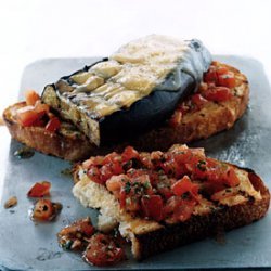 Eggplant and Smoked-Gouda Open-Faced Grilled Sandwiches recipe