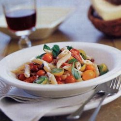 Pasta with Tomatoes and Goat Cheese recipe