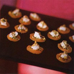 Dried Apricots with Goat Cheese and Pistachios recipe