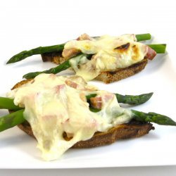 Asparagus, Ham, and Cheese Melts recipe