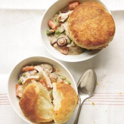 Slow-Cooker Creamy Chicken and Mushroom Potpie recipe
