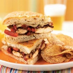 Balsamic-Glazed Chicken and Bell Pepper Sandwiches recipe