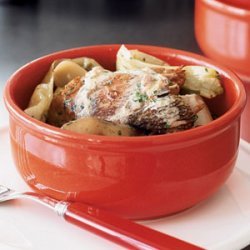 Fricassee of Chicken with Cream and Morel Mushrooms recipe