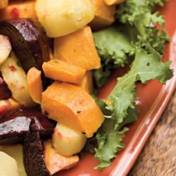 Roasted Root Vegetables With Horseradish Vinaigrette recipe