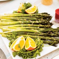 Roasted Asparagus with Dijon-Lemon Sauce recipe