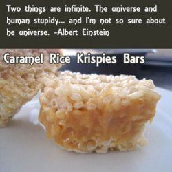 Caramel Rice Krispies Bars recipe