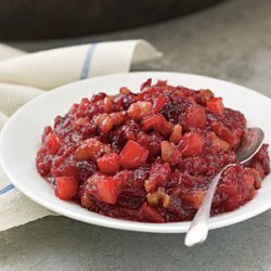 Cranberry, Apple, and Walnut Sauce recipe