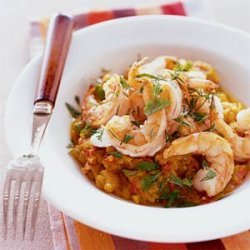 Golden Squash with Sauteed shrimp recipe