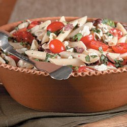 Pasta with Cherry Tomatoes, Olives, and Feta recipe