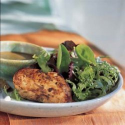 Balsamic Vinaigrette Chicken Over Gourmet Greens recipe