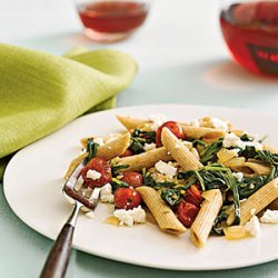 Penne With Spinach and Feta recipe