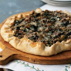 Spring Onion and Morel Galette recipe