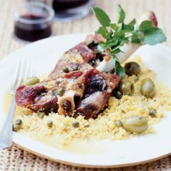 Lamb Shanks with Olives and Capers recipe