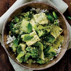 Green Curry with Bok Choy recipe