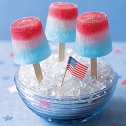 Red, White and Blue Ice Pops recipe