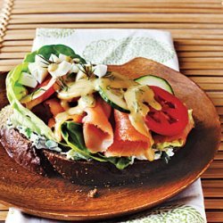 Open-Faced Smoked Salmon Sandwich recipe