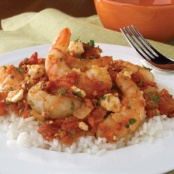 Shrimp with Tomato & Feta recipe