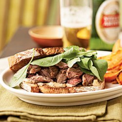 Steak Sandwiches with Worcestershire Mayonnaise recipe