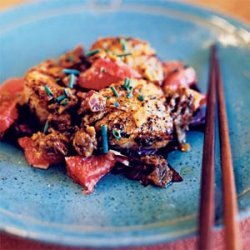 Scallops with Miso, Ginger, and Grapefruit recipe