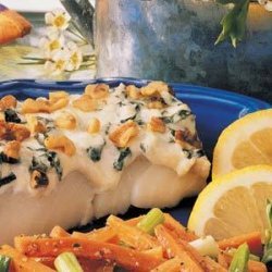 Basil Walnut Fish (Cod or Haddock) Fillets recipe