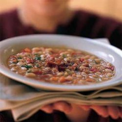 White-Bean Soup with Peppers and Bacon recipe