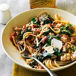 Spicy Sausage and Chard Pasta recipe