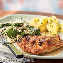 Grilled Salmon with Apricot-Mustard Glaze recipe