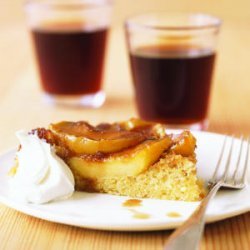 Upside-Down Apple Polenta Cake recipe