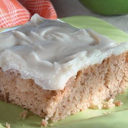 Applesauce Snack Cake with Cream Cheese Frosting recipe