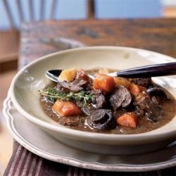 Basic Beef Stew with Carrots and Mushrooms recipe