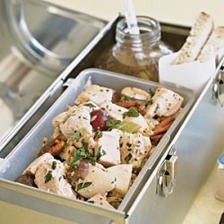 Chicken Salad with Apples, Grapes, and Spicy Pecans recipe