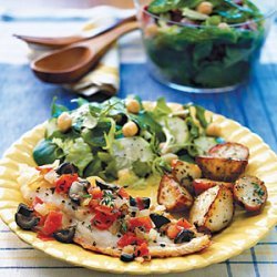 Snapper with Tomato and Olives recipe