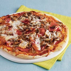 Salami and Mushroom Pizza recipe